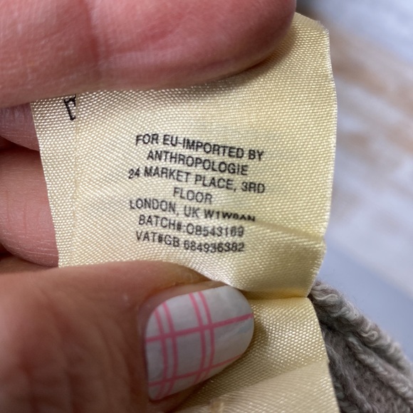 Anthropologie Sleeping On Snow Elene Asymmetrical cream size Medium - Picture 7 of 8